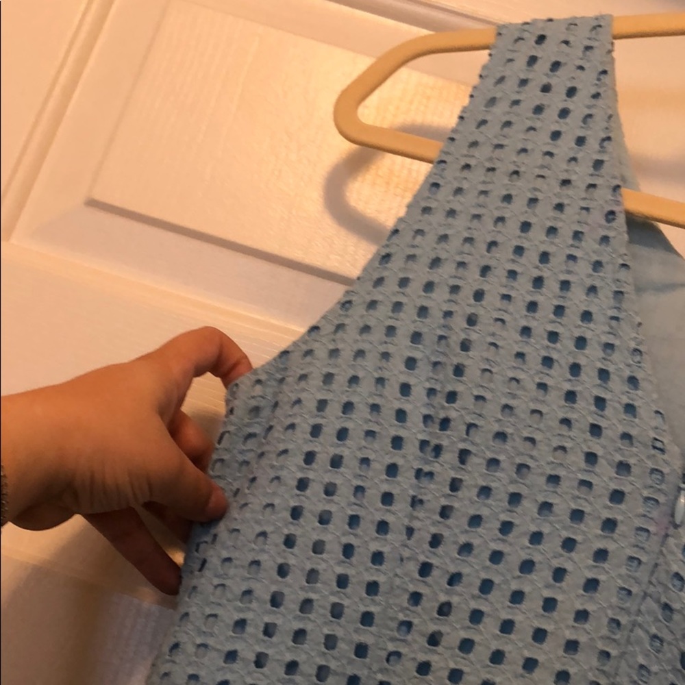 J.Crew Factory Blue Geometric Pattern Dress ๐ - Picture 5 of 8